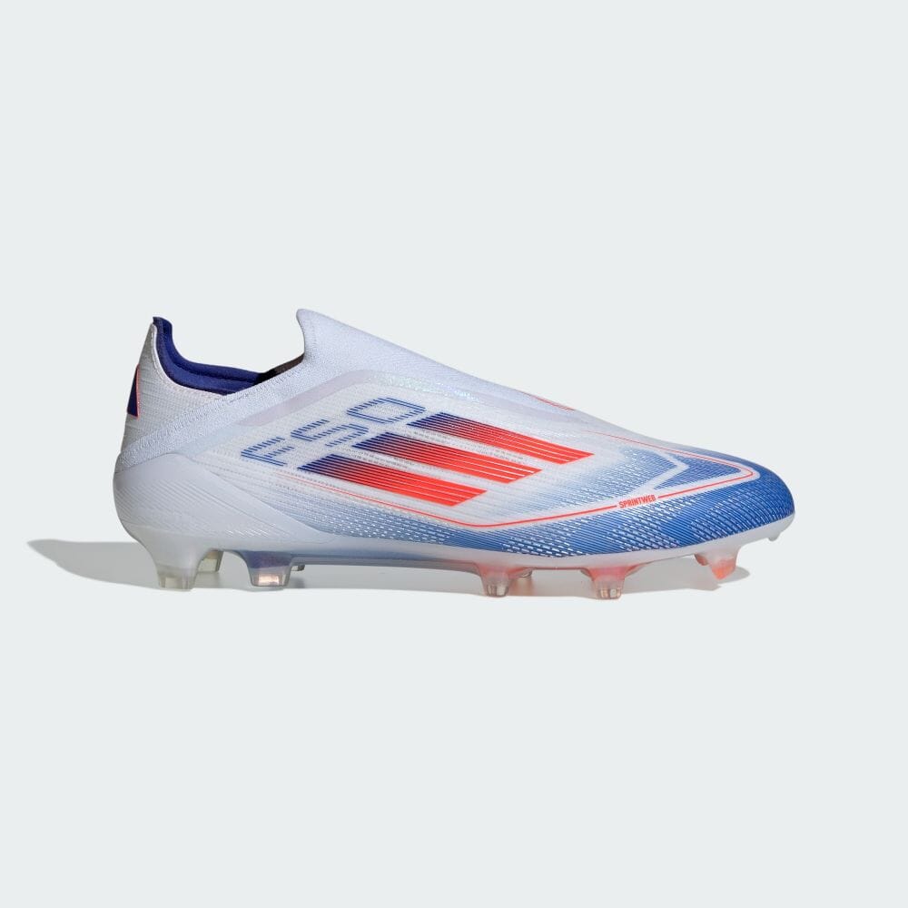 Adidas F50 Elite Laceless FG - Cloud White/Solar Red/Lucid Blue