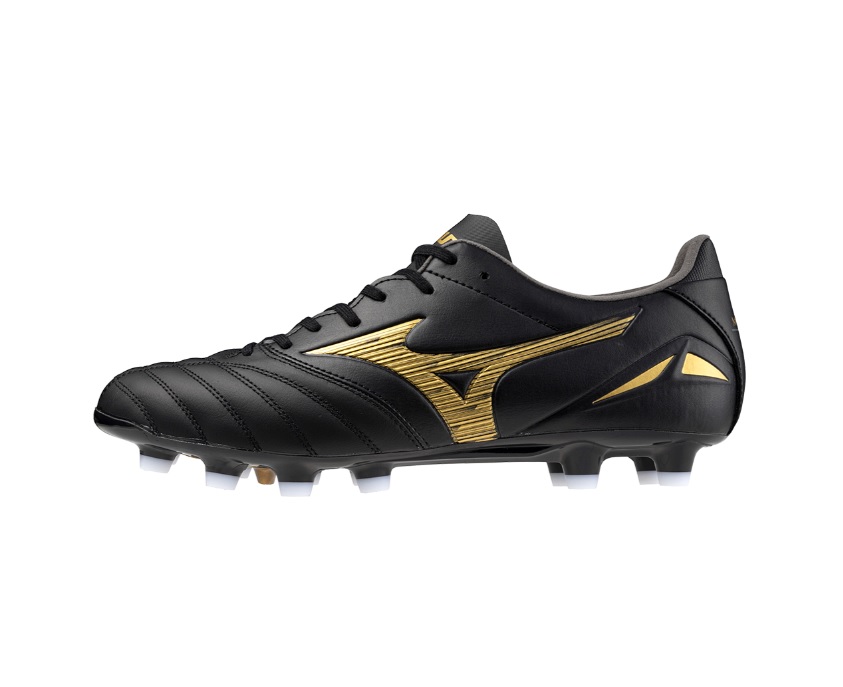 Mizuno Morelia Neo 4 Pro FG Black/Gold/Black BOOTMEISTER Football
