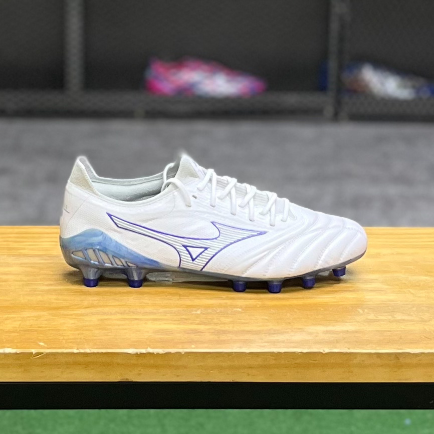 Mizuno Morelia Neo 3 Beta Japan FG - White/Reflex Blue/Cool Gray 
